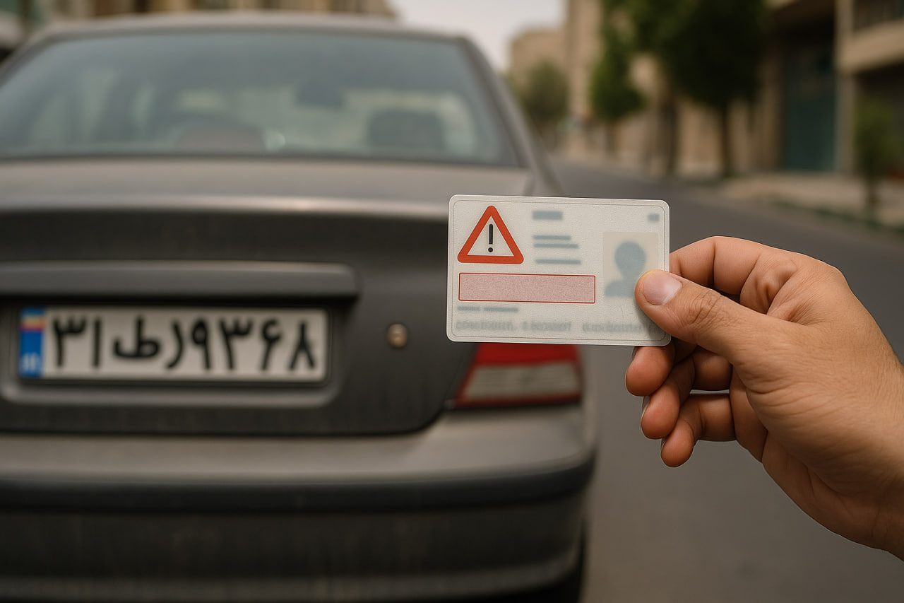 خطای تطابق نداشتن شماره پلاک یا گواهینامه