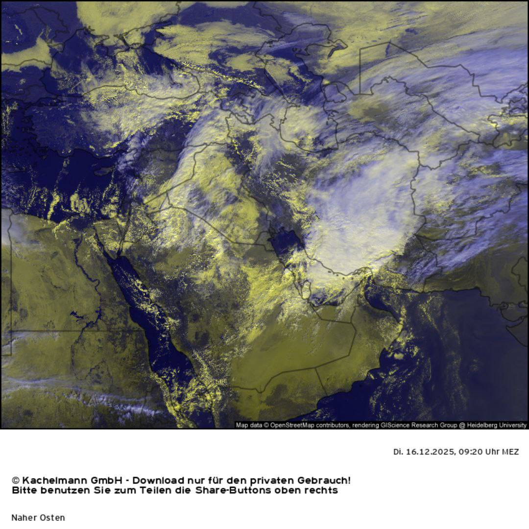 حرکت ابر های عظیم بارشی در جنوب ایران حرکت ابر های عظیم بارشی در جنوب ایران