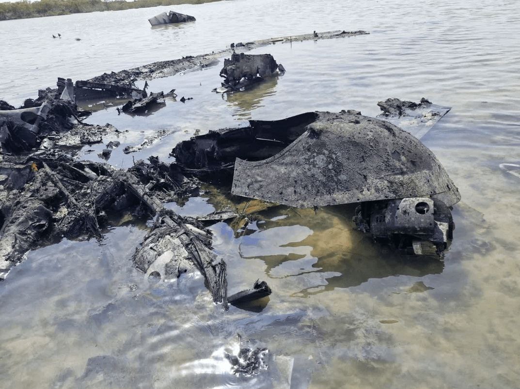 انهدام پهپاد هرمس اسرائیلی در سواحل هرمزگان + تصاویر