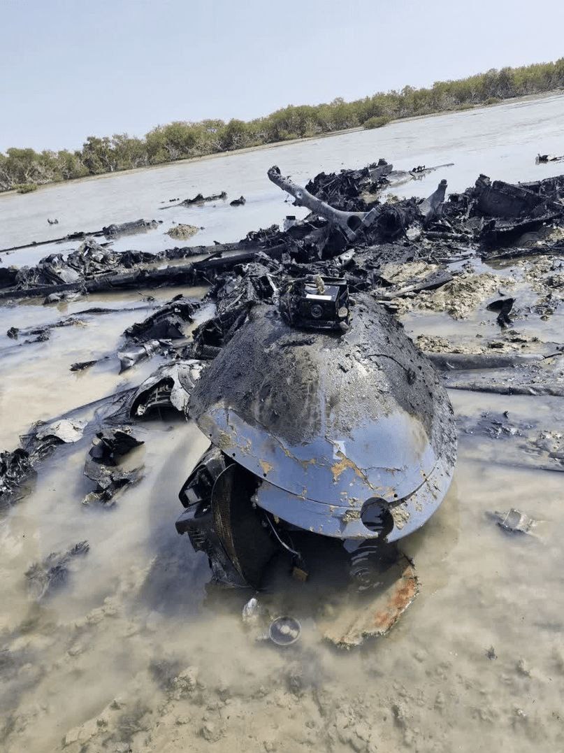 انهدام پهپاد هرمس اسرائیلی در سواحل هرمزگان + تصاویر