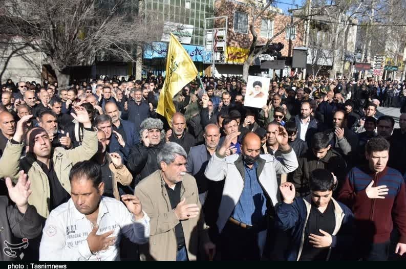 سوگ یک استان با تشییع شهدا/ وقتی شهادت به حنجره میرسد+ تصاویر استان لرستان , اخبار استان لرستان , جنگ ,