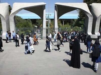 تصویری جالب از سر در دانشگاه تهران/ عکس