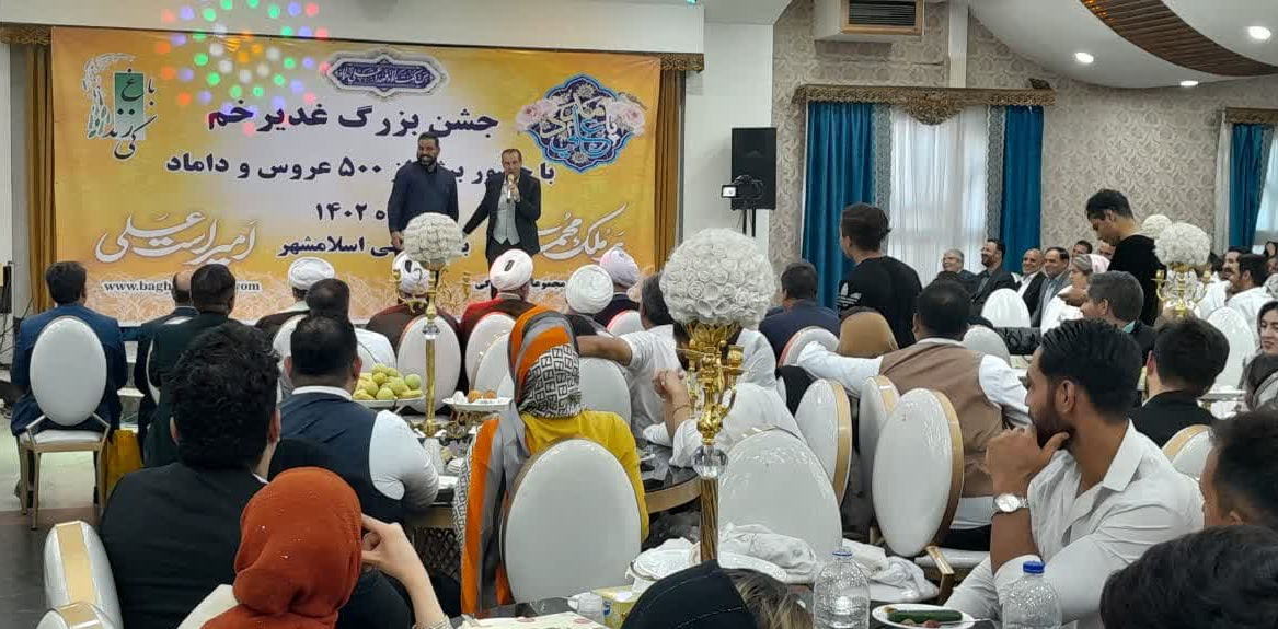 جشن بزرگ ۲ کیلومتری غدیر در اسلامشهر برگزار شد