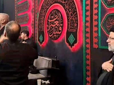 حضور رئیس‌ جمهور در مراسم تاسوعای حسینی مسجد ارک + فیلم