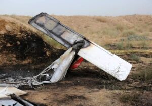 دو فوتی در سقوط هواپیمای آموزشی در فرودگاه پیام