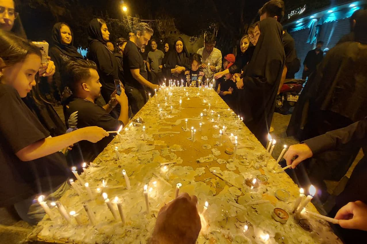 شام غریبان حسینی در قبله تهران+عکس و فیلم