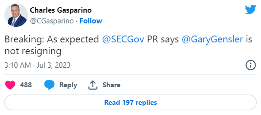 شایعه استعفای رییس SEC توسط هوش مصنوعی!