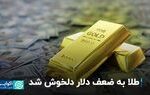 طلا به ضعف دلار دلخوش شد