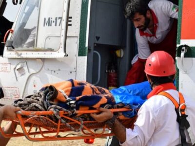 نجات فرد سقوط کرده از ارتفاعات در روستای «گرمابسرد» دماوند