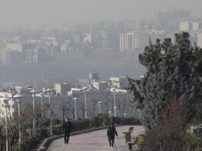 هوای تهران با شاخص ۱۱۰ در وضعیت نارنجی