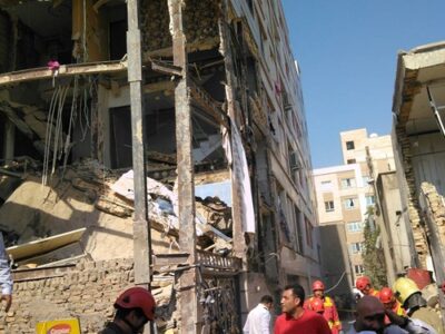 ۱۲ مصدوم در پی وقوع انفجار ساختمان در جوانمرد قصاب