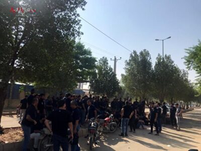 تجمع اعتراضی کارگران با شعار اجرای طبقه بندی مشاغل