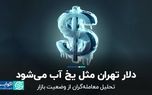 دلار تهران مثل یخ آب می‌شود