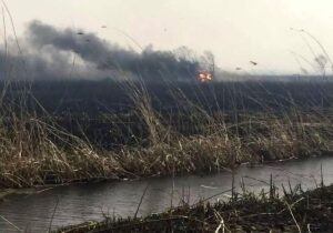 دود آتش‌سوزی هورالعظیم برخی شهرهای خوزستان را فراگرفت