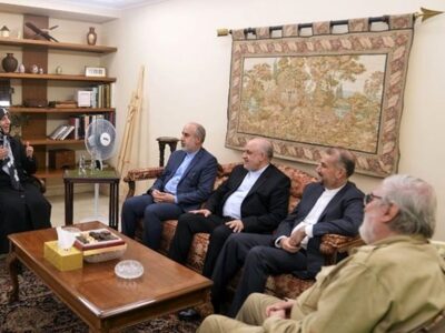 دیدار امیرعبداللهیان با خانواده امام موسی صدر در لبنان+عکس
