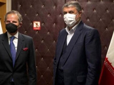 دیدار رییس‌ سازمان انرژی اتمی ایران با «گروسی»