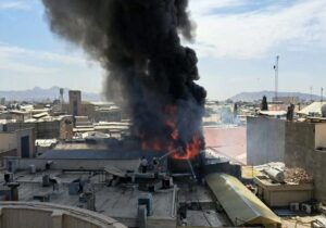 فوری؛ آتش‌سوزی در انبار سازمان هواپیمایی کشوری
