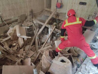 انفجار و تخریب منزل مسکونی در تهران+ فیلم