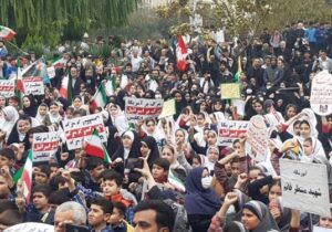 فریاد استکبارستیزی مردم استان تهران در یوم‌الله ۱۳ آبان