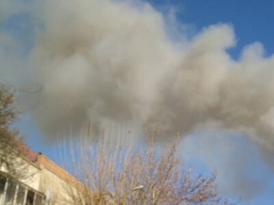 آتش سوزی در خیابان امیرکبیر تهران