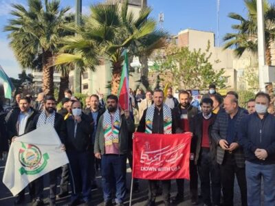 اجتماع جامعه کارگری و کارفرمایی تهران در حمایت از مردم فلسطین+عکس و فیلم