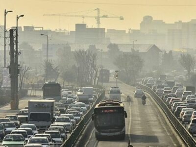 کاهش کیفیت هوای تهران از یک‌شنبه