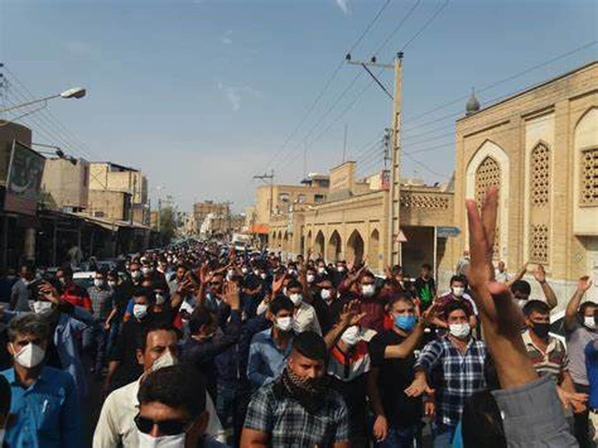 تجمع کارگران فصلی هفت تپه برای «کار» به درگیری منجر شد