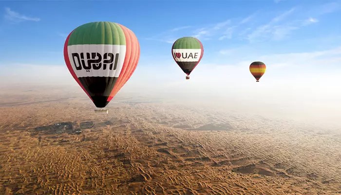 بالن سواری و پرواز رویایی در دبی