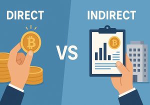مقایسه روش‌های خرید مستقیم و غیر مستقیم ارز دیجیتال