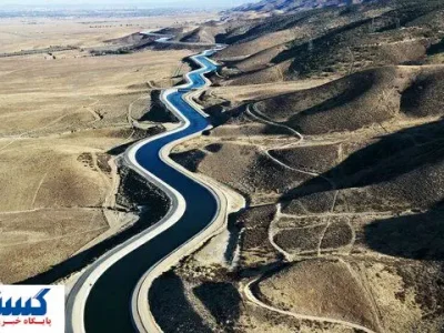 آب دریای خزر و خلیج فارس به فلات مرکزی می‌رود