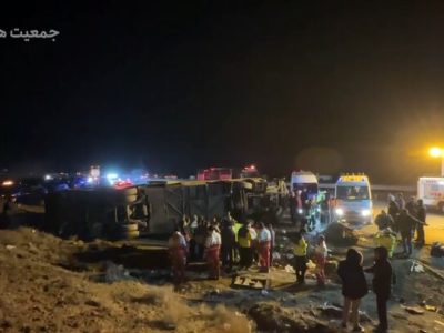 افزایش جانباختگان واژگونی اتوبوس در محور نطنز ــ اصفهان