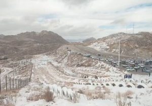 بارش نخستین برف پاییزی در ییلاقات یزد