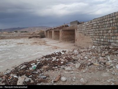 سیل و تگرگ به ۱۲۰۰ هکتار از اراضی کشاورزی هرمزگان خسارت زد