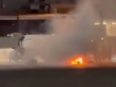 فاجعه در فرودگاه برزیل؛ ایرباس در محاصره دود و شعله‌ها