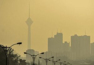 وضعیت آلودگی هوای تهران در روز ابری