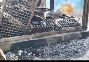 آشوبگران در خوزستان ‌امامزاده، حسینیه و مواکب را به آتش کشیدند+فیلم