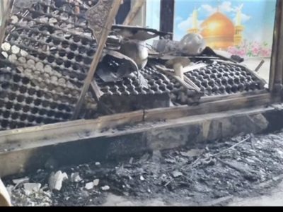 آشوبگران در خوزستان ‌امامزاده، حسینیه و مواکب را به آتش کشیدند+فیلم