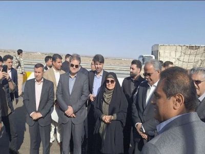 بازدید وزیر راه و شهرسازی از پروژه کریدور شرق به غرب سیستان و بلوچستان
