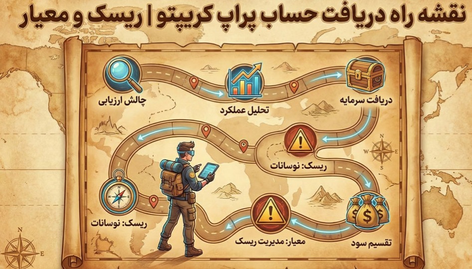نقشه راه دریافت حساب پراپ کریپتو | ریسک‌ و معیار