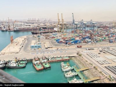 ثبت رکورد جدید ۲۳ هزار و ۴۱۳ تُن بارگیری مواد معدنی در بندر شهید رجایی