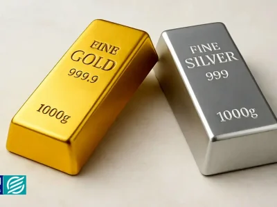 ریزش شوکه‌کننده طلا و نقره همزمان با افت بورس آمریکا