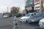 قفل ترافیک جاده ساوه؛ گروگان‌گیری پیاده‌روها توسط نمایشگاه‌داران+فیلم