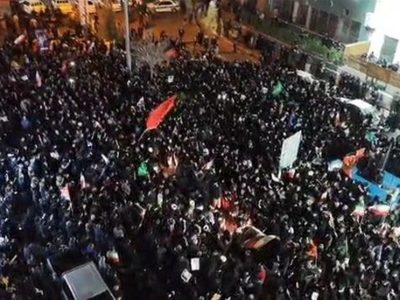 اجماع هزاران نفری مردم زاهدان در خون‌خواهی امام خامنه‌ای+ فیلم