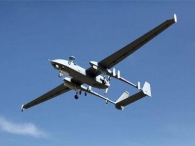 انهدام پهپاد متخاصم هرون اسرائیلی در استان مرکزی + عکس