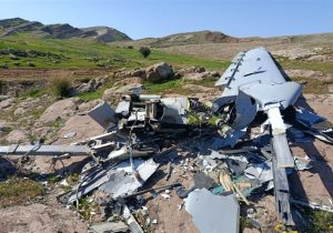 انهدام پهپاد هرمس ۹۰۰ اسرائیلی با عملیات موفق پدافند + تصاویر