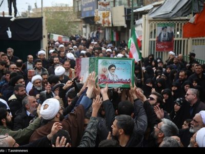 تشییع باشکوه پیکر شهید خطیب و خانواده شهیدش در قم+ تصاویر