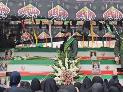 تشییع باشکوه پیکر ۱۱ شهید حملات آمریکایی ـ صهیونی در ورامین+فیلم