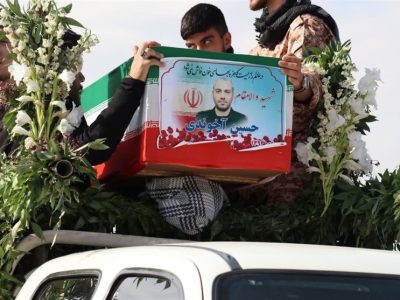 تشییع پیکر شهید حسین آخوندی در بهارستان+فیلم