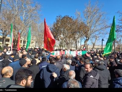همراهی تا آرامگاه ابدی؛ تشییع دومین گروه شهدای جنگ رمضان در اصفهان