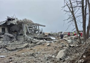 کشف پیکر ۲ شهید در عملیات آواربرداری روستای دستک کیاشهر